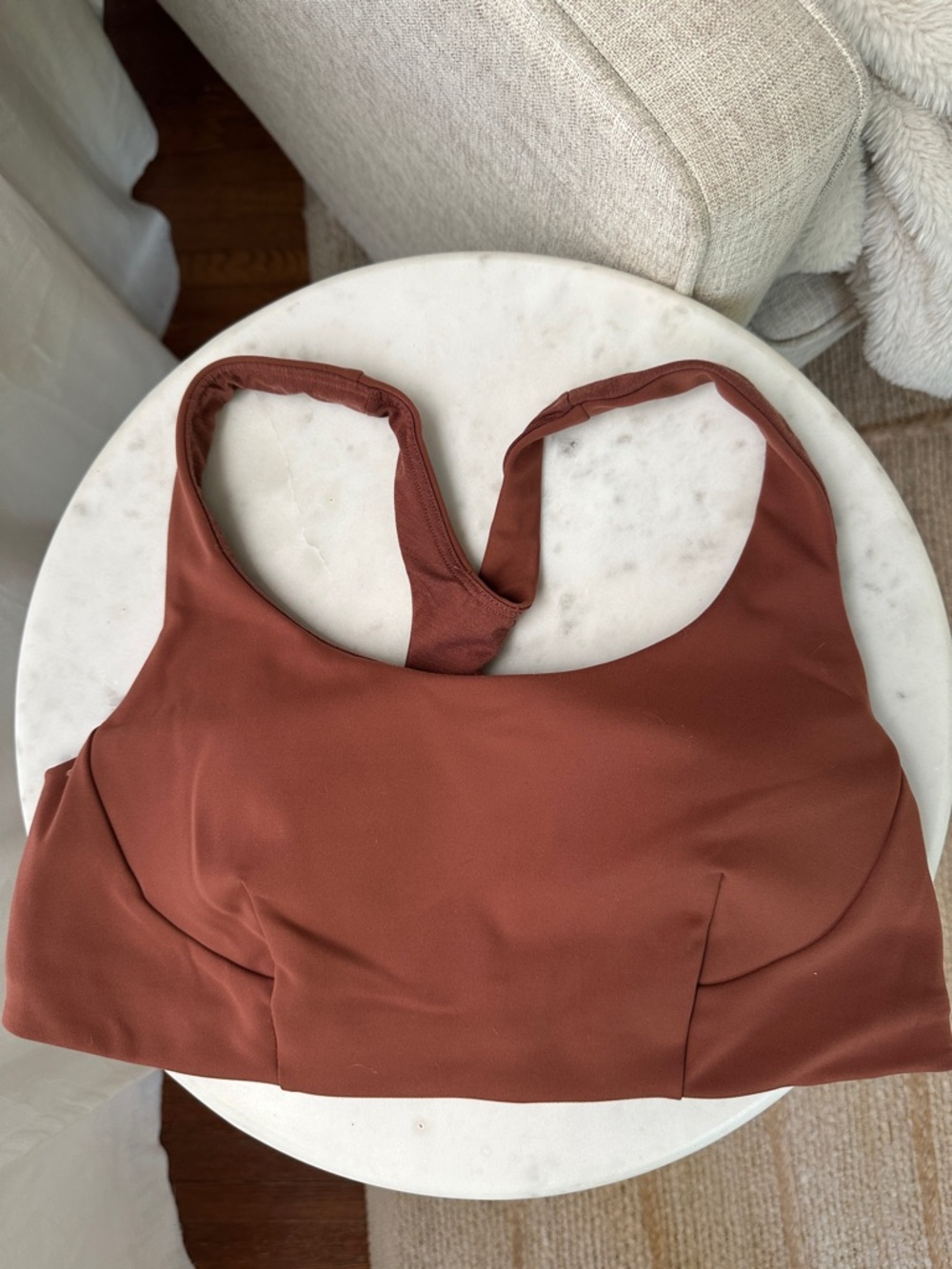 Brown Seamless Racerback Bralette - Women Intimates